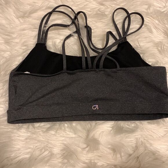GapFit sports bra size Large Charcoal gray - Picture 2 of 4